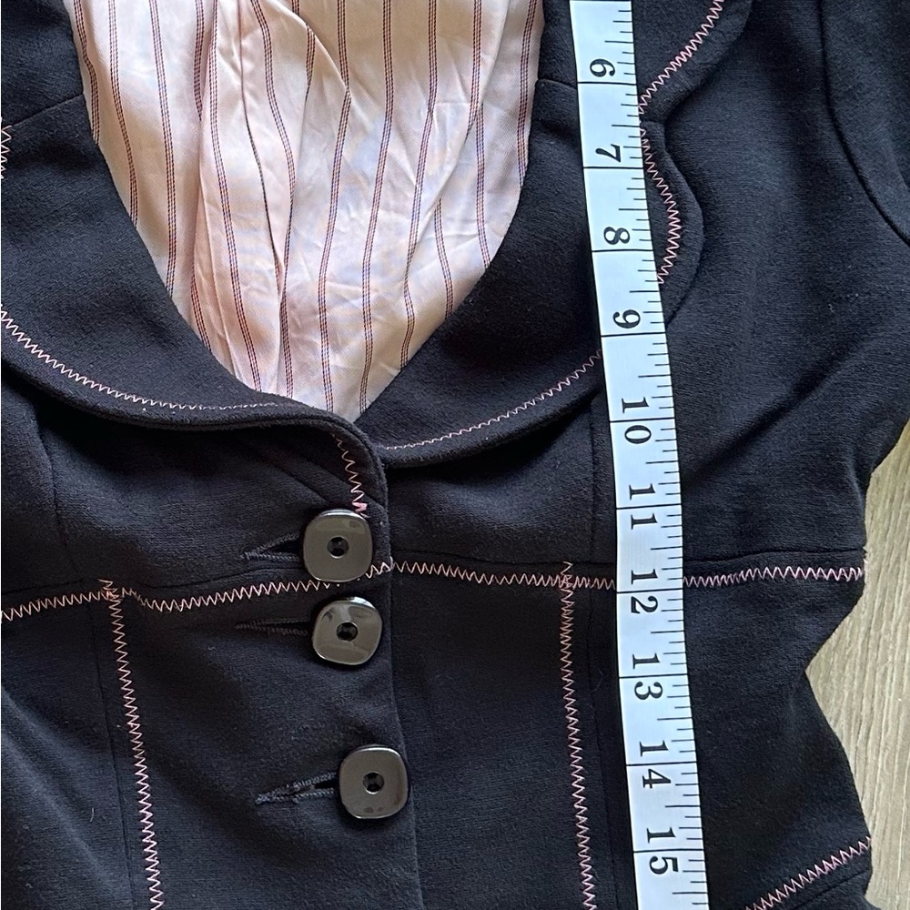 bebe Black Blazer Tailored Suit Jacket Size 0 - Picture 7 of 7
